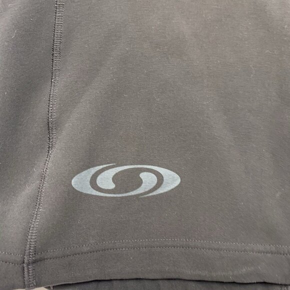 Salomon Womens Size Small Black Soft Shell Full Zip Jacket Spell Out Logo Hiking - Picture 11 of 15